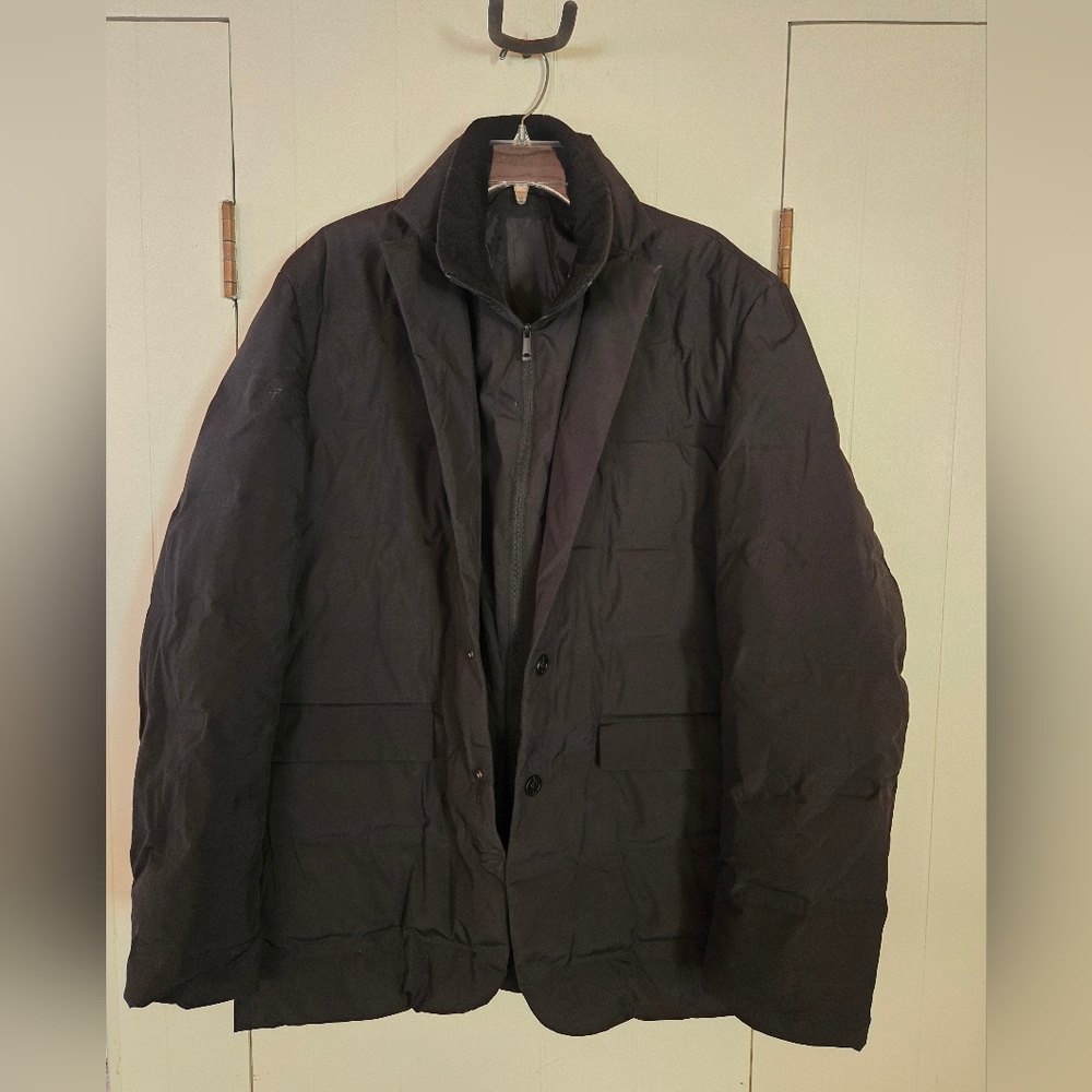 Black puffy coat